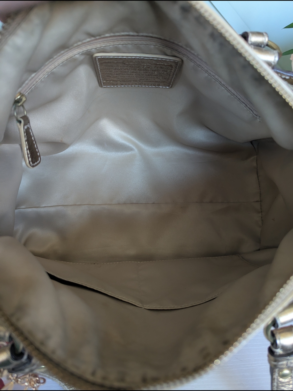 Vintage Y2K-era Coach Pink Gold Patchwork Satchel (Style Numbe - Picture 9 of 14